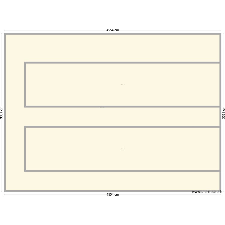 Plan de bernard. Plan de 3 pièces et 1432 m2