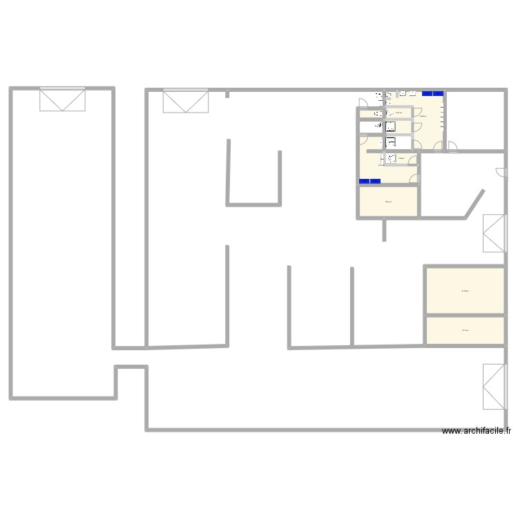 BATIMENT 2 ANCIER. Plan de 7 pièces et 106 m2