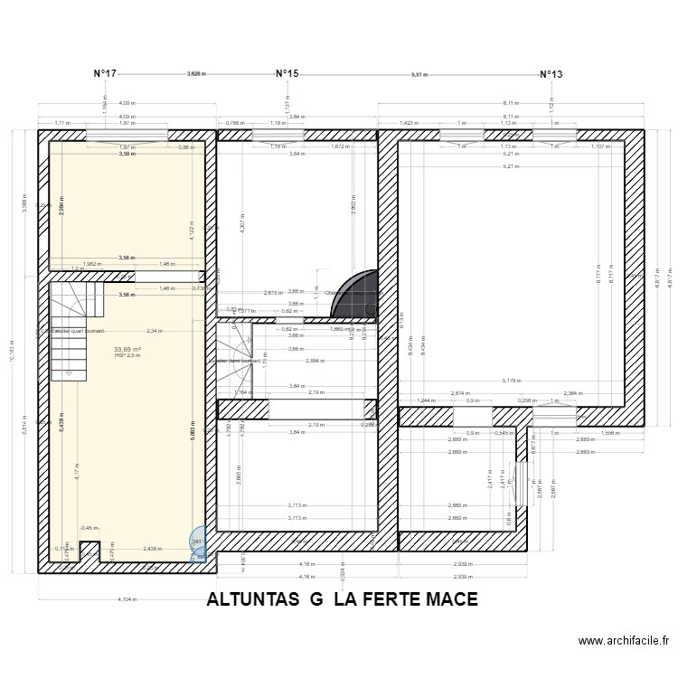 1ER /2EME COMBLE  N°13/15/17. Plan de 0 pièce et 0 m2