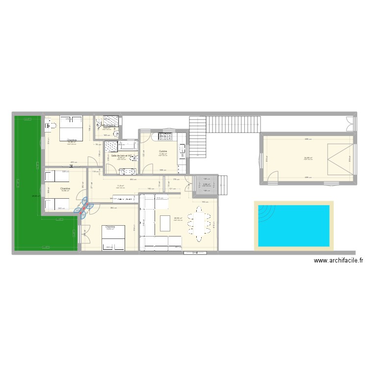 dali s3 new. Plan de 11 pièces et 163 m2