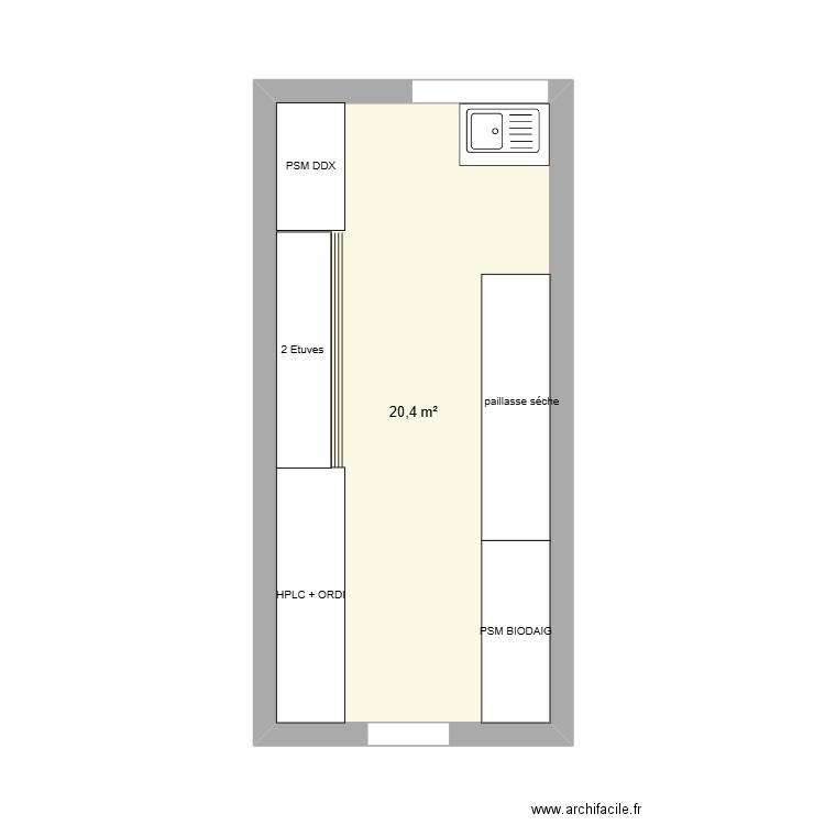 Labo1. Plan de 1 pièce et 20 m2