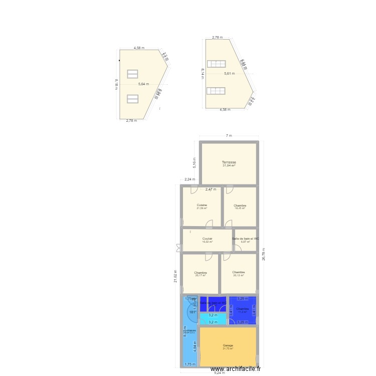 PELLEFIGUE EXTENSION 2. Plan de 12 pièces et 203 m2