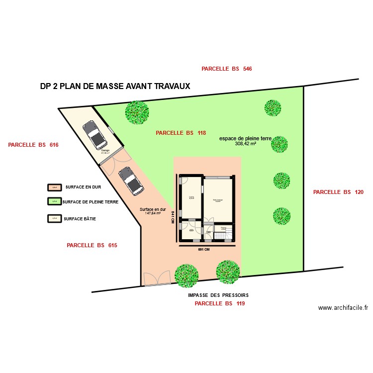 CAPOBIANCO DP2 AVANT TRAVAUX. Plan de 21 pièces et 637 m2