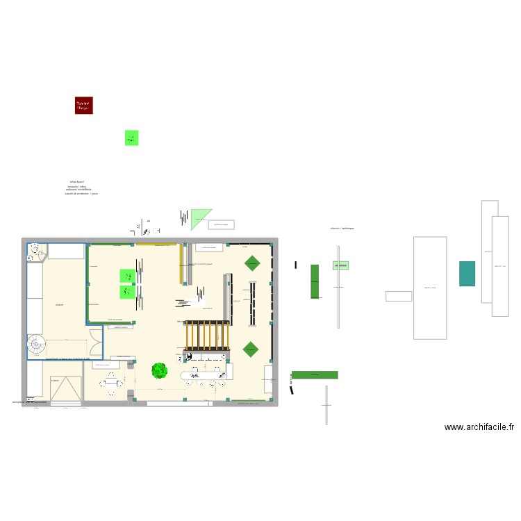 implantation LA SEYNE 2025 davy CAISSE CENTRALE. Plan de 5 pièces et 253 m2