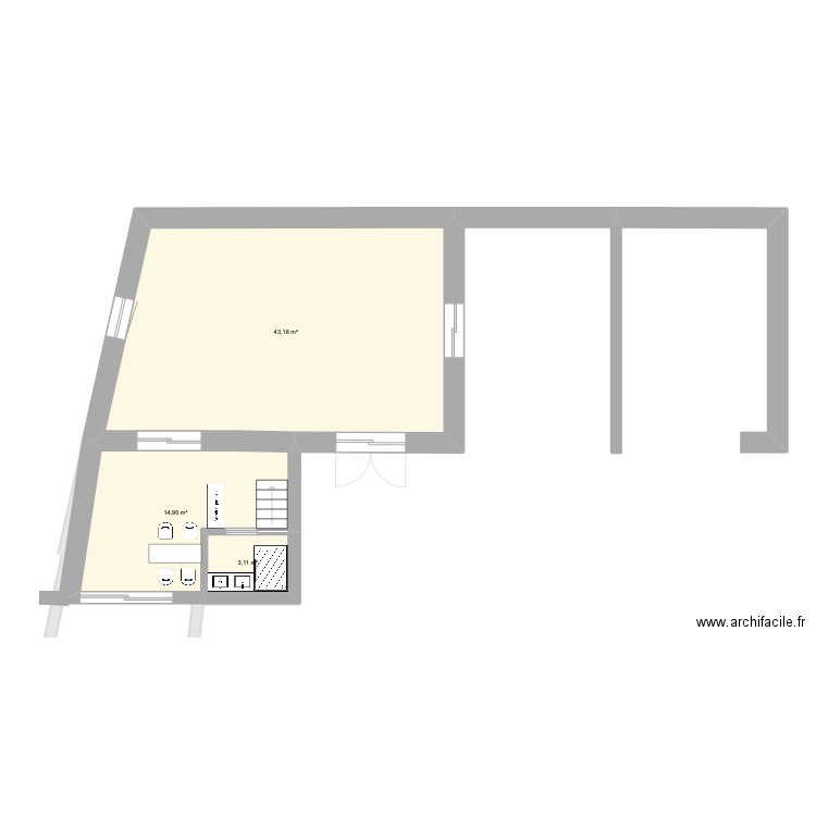 guerilleros v4 . Plan de 7 pièces et 118 m2