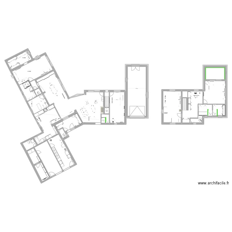 Cysoing Extension 2025. Plan de 14 pièces et 202 m2