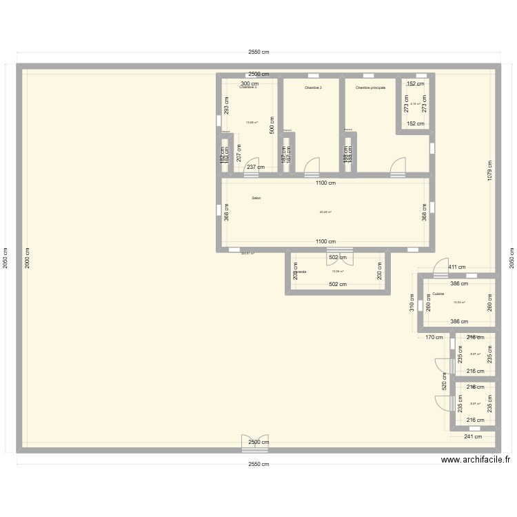 Anick01. Plan de 11 pièces et 565 m2