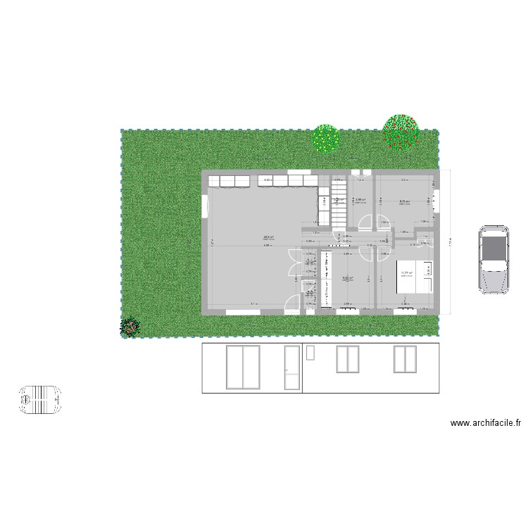 PLAN CHARLEVALE TONY,T. Plan de 8 pièces et 85 m2