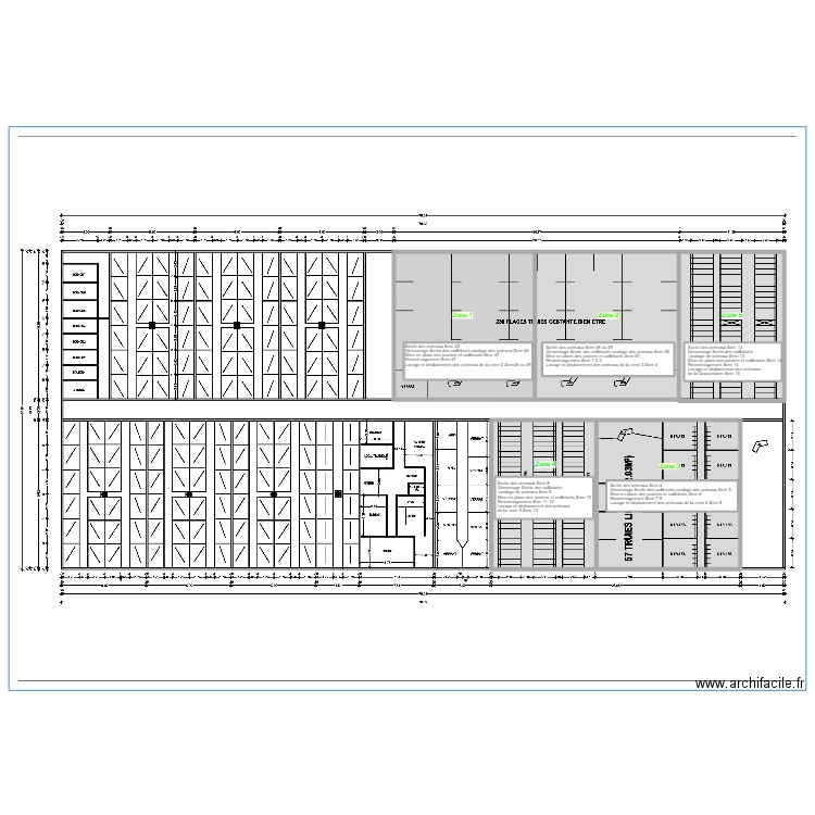 porcibel planning. Plan de 10 pièces et 1441 m2