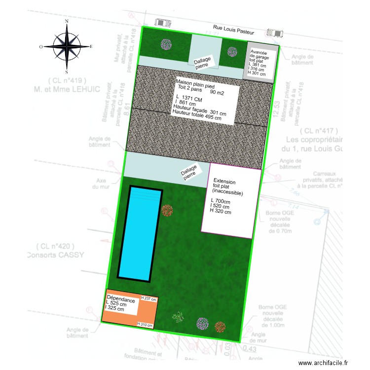 Piscine DP2. Plan de 0 pièce et 0 m2