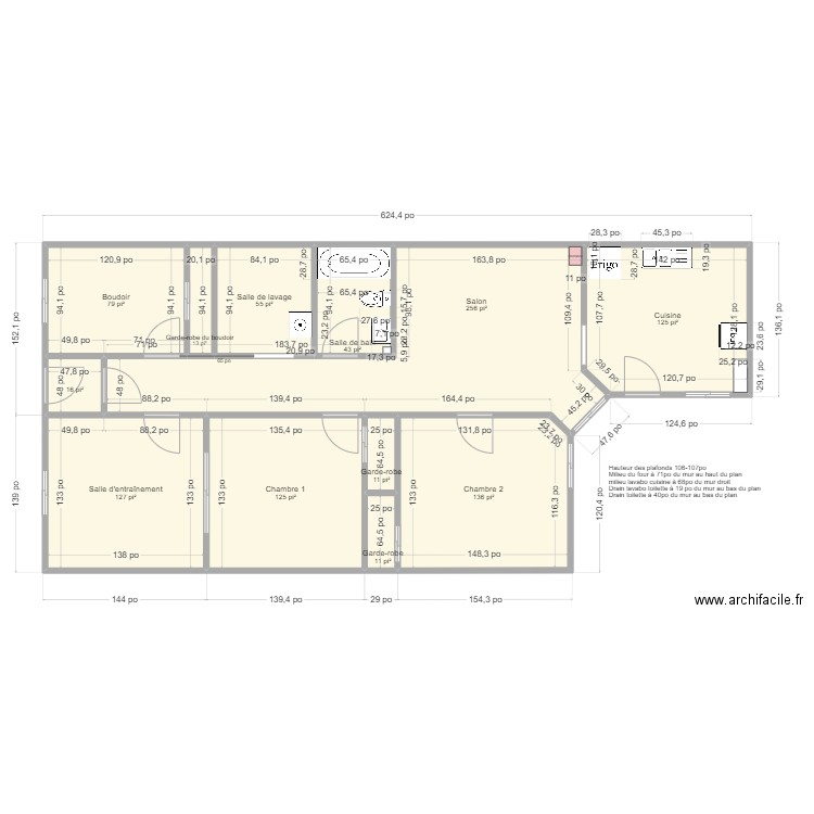 5610 Saint-Urbain. Plan de 12 pièces et 93 m2