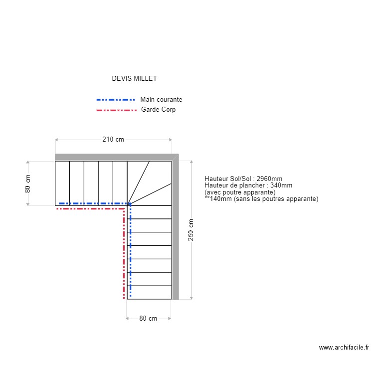 MiLLET. Plan de 0 pièce et 0 m2