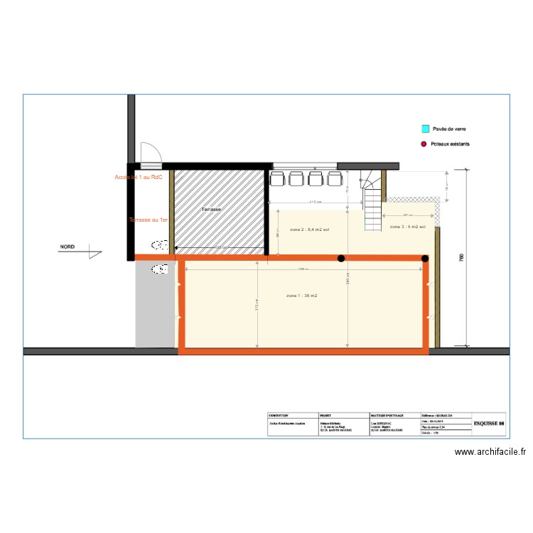 Ste Maxime 1 seule mezzanine réhausse 1 m sud. Plan de 0 pièce et 0 m2