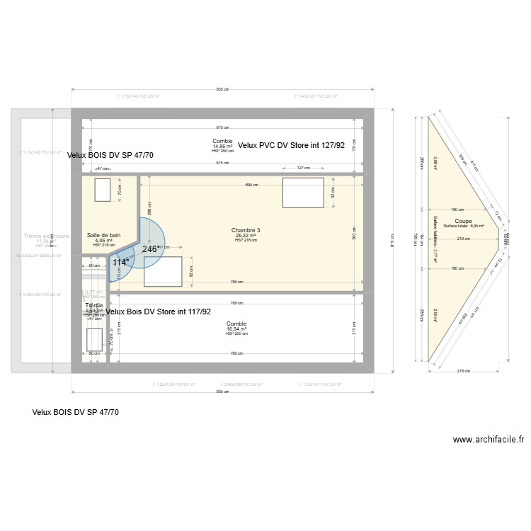 ML24014678. Plan de 19 pièces et 213 m2