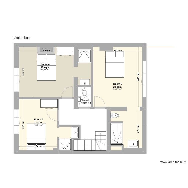 Opale. Plan de 28 pièces et 331 m2