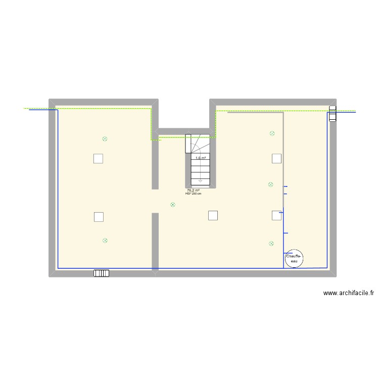 cave 01. Plan de 2 pièces et 78 m2