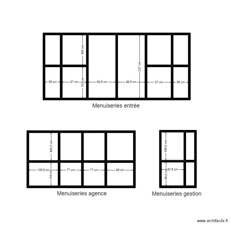 Menuiserie boucicaut. Plan de 22 pièces et 19 m2