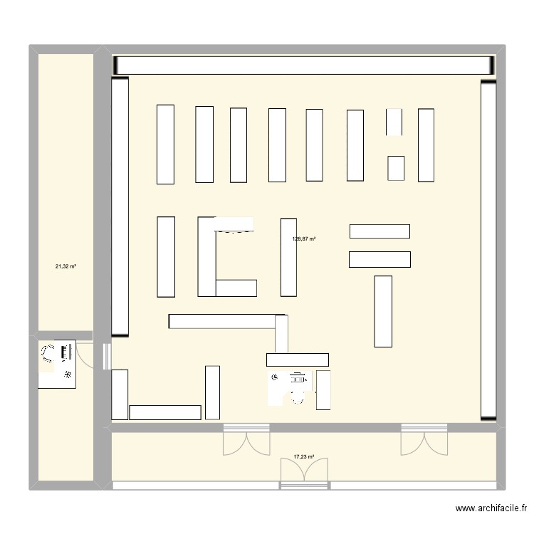 plan maa. Plan de 3 pièces et 167 m2