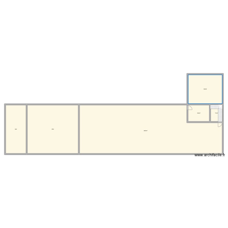 batiment 1. Plan de 6 pièces et 434 m2