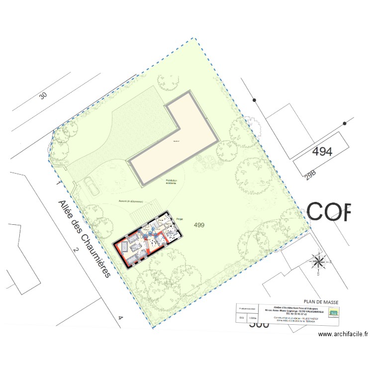 Projet Studio. Plan de 10 pièces et 390 m2