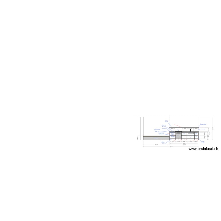 Sibony - Cuisine côté évier menuisier. Plan de 0 pièce et 0 m2