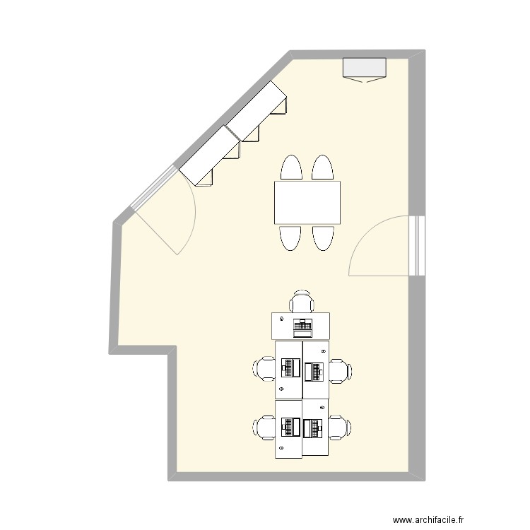 grv. Plan de 1 pièce et 34 m2