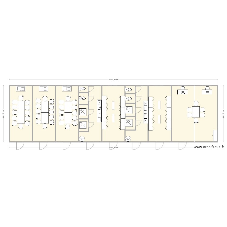 DELIMA SERVICES CHANTIER MALBY 42. Plan de 17 pièces et 127 m2