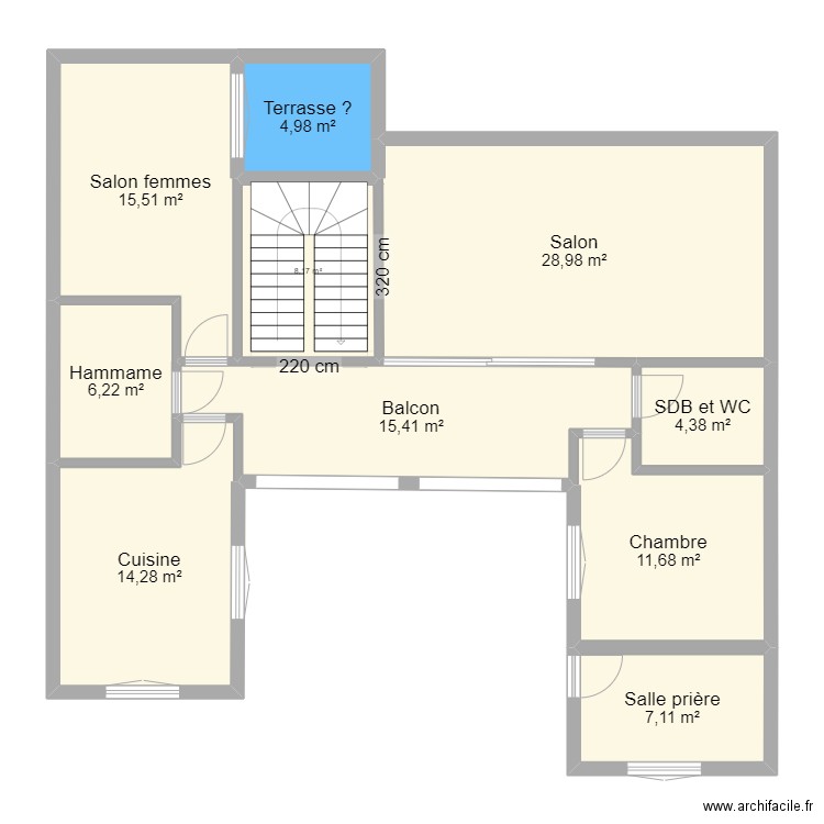 3roubia plan RDC et 1er etage Modele4 sbamou. Plan de 10 pièces et 117 m2