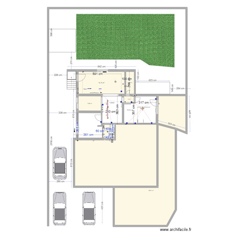 Casa Cesarina + ext. Plan de 7 pièces et 98 m2