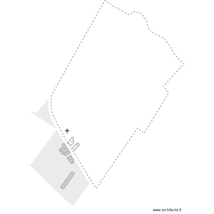 Plan de Masse. Plan de 9 pièces et 1354 m2