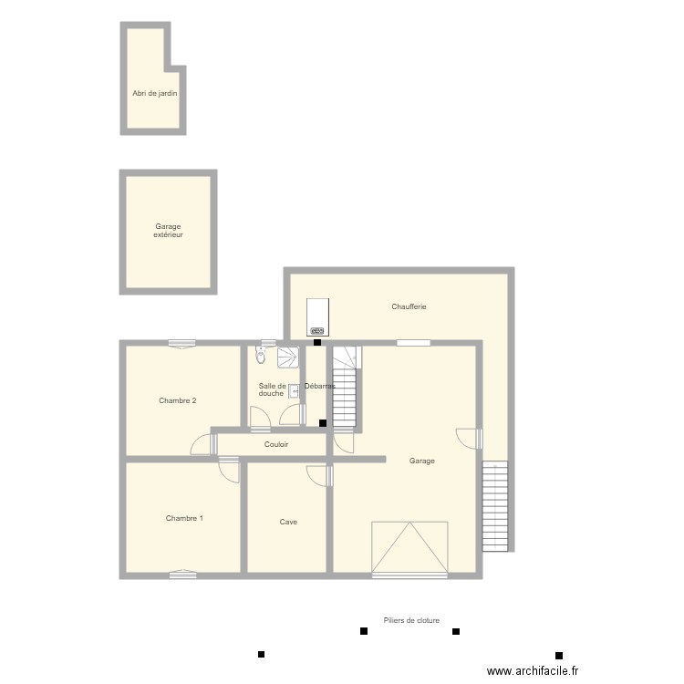 BRANSOL RDC. Plan de 11 pièces et 168 m2