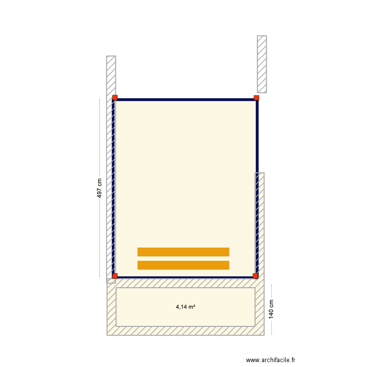 phillipe. Plan de 2 pièces et 23 m2