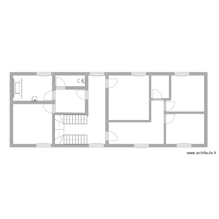 Etage CREYSSAC. Plan de 10 pièces et 91 m2