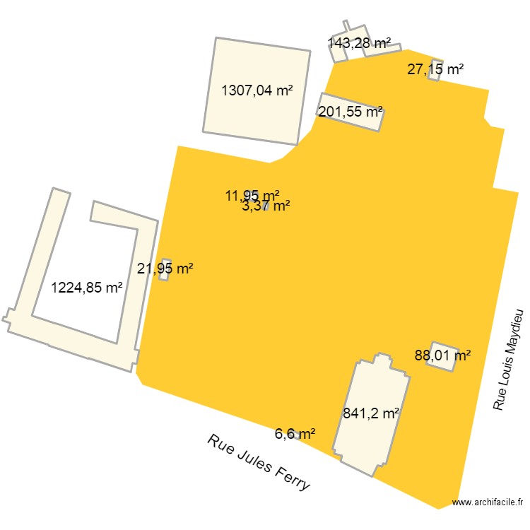 MV92. Plan de 11 pièces et 3877 m2