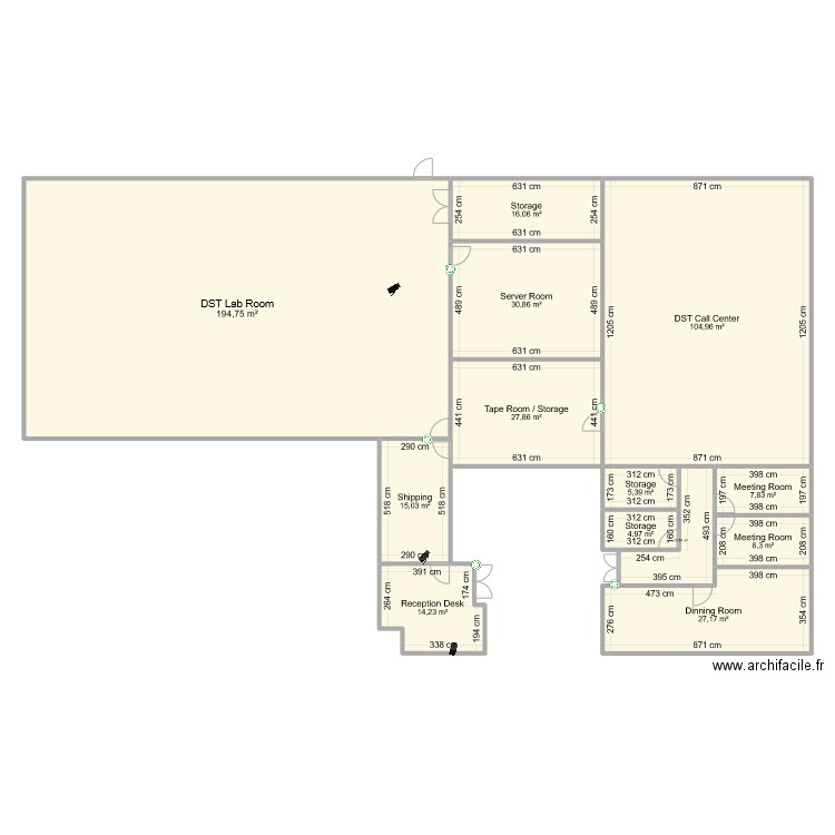 VLB Office Ground Floor. Plan de 13 pièces et 468 m2