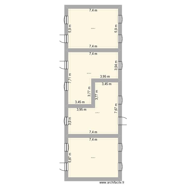 Maison Dav. Plan de 4 pièces et 171 m2