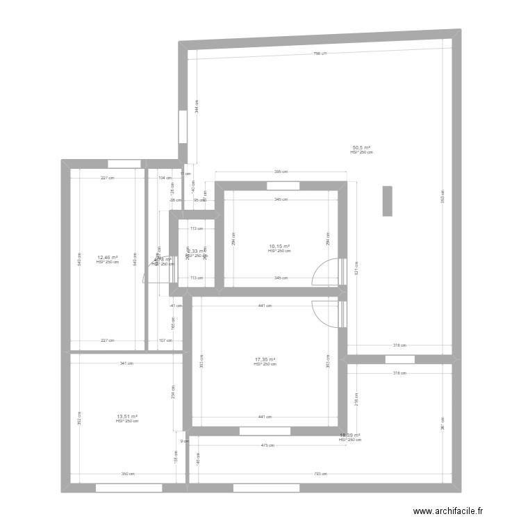 saint cyr. Plan de 8 pièces et 129 m2