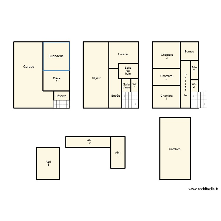 TREGUNC LEGUERN IND. Plan de 21 pièces et 70 m2