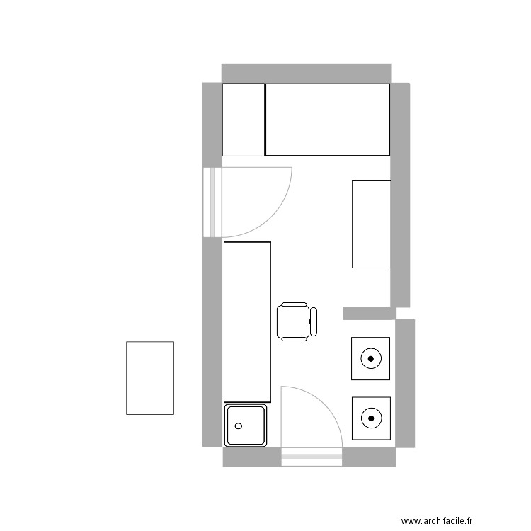 Salle couture. Plan de 0 pièce et 0 m2