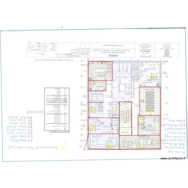 mgen arras 4. Plan de 8 pièces et 1328 m2