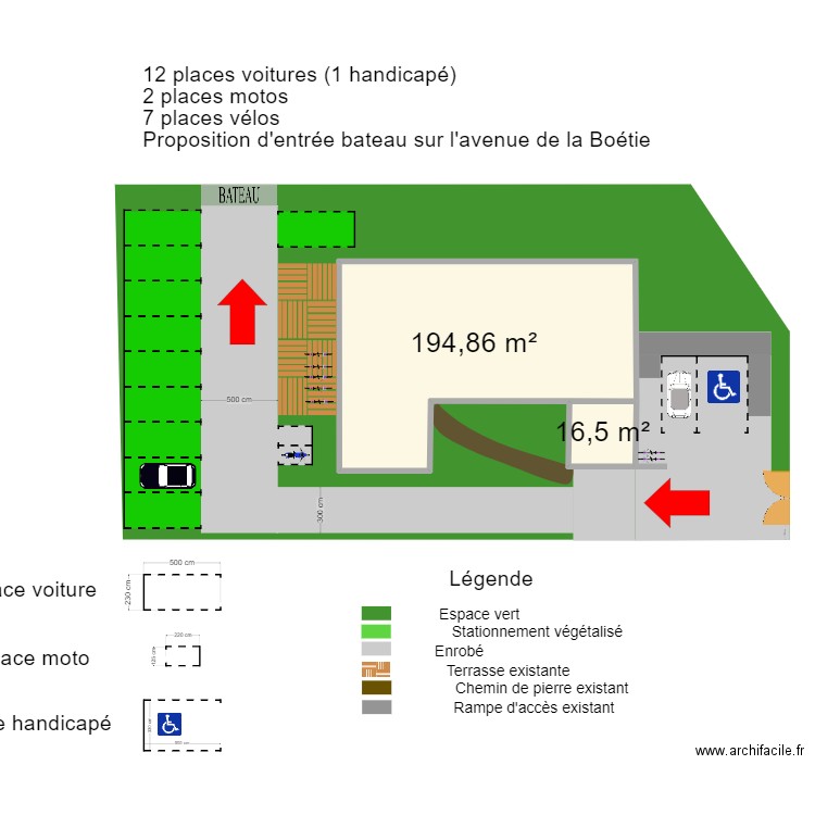 MAISON DE SANTE. Plan de 2 pièces et 211 m2