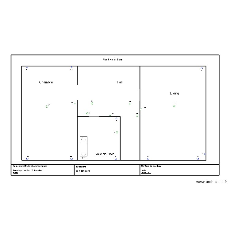 3.0. Plan de 6 pièces et 301 m2