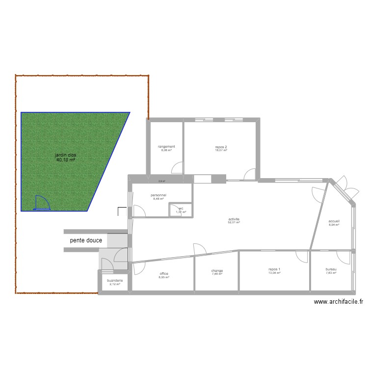 valette 2. Plan de 12 pièces et 137 m2