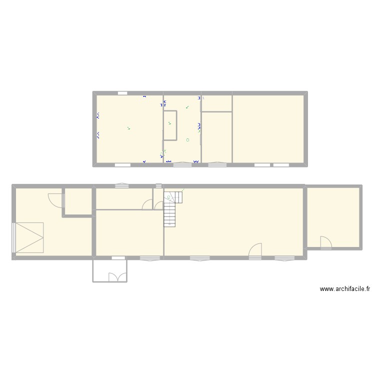 maison elec. Plan de 8 pièces et 188 m2