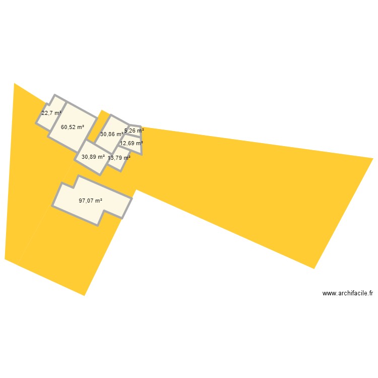 Cadasrtre Biville. Plan de 8 pièces et 274 m2