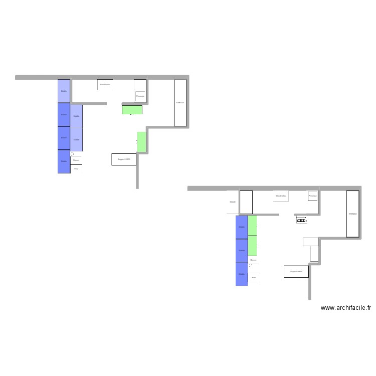 Implantation etablie. Plan de 0 pièce et 0 m2