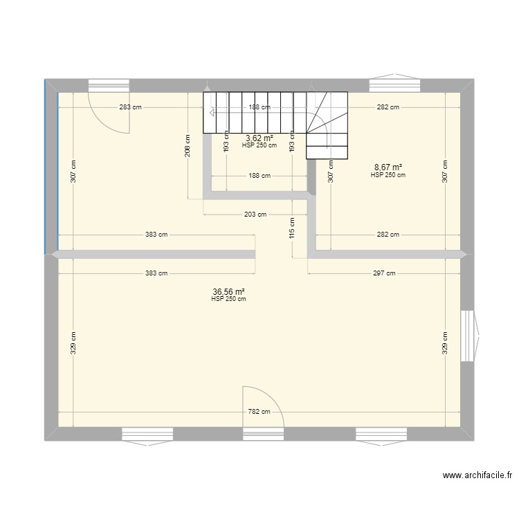 Balifour 1. Plan de 3 pièces et 49 m2