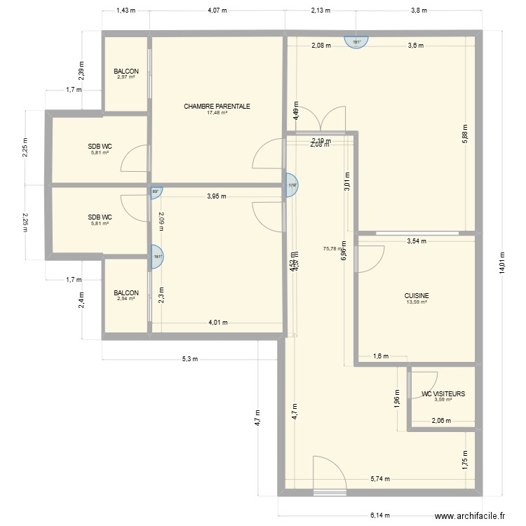 PLAN AGENCEMENT DAKAR CAPTAGE. Plan de 8 pièces et 128 m2