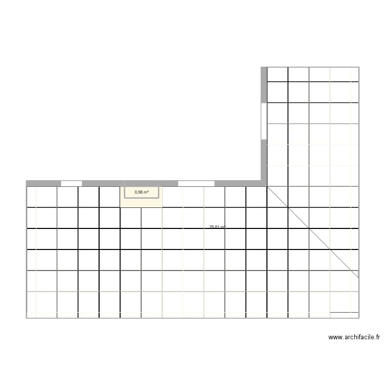 plan wacquez. Plan de 2 pièces et 79 m2