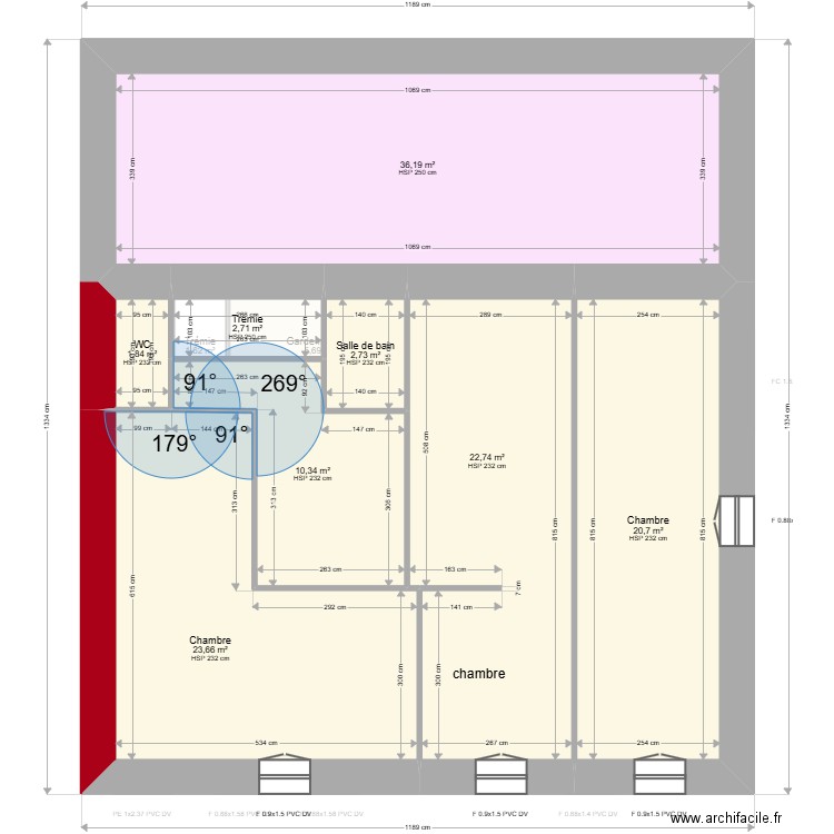 ML25003198 MARTIN. Plan de 13 pièces et 238 m2